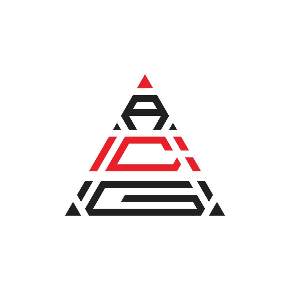 Creative Triangle three  Professional logo design for your company vector
