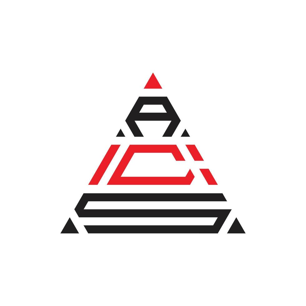 Creative Triangle three  Professional logo design for your company vector