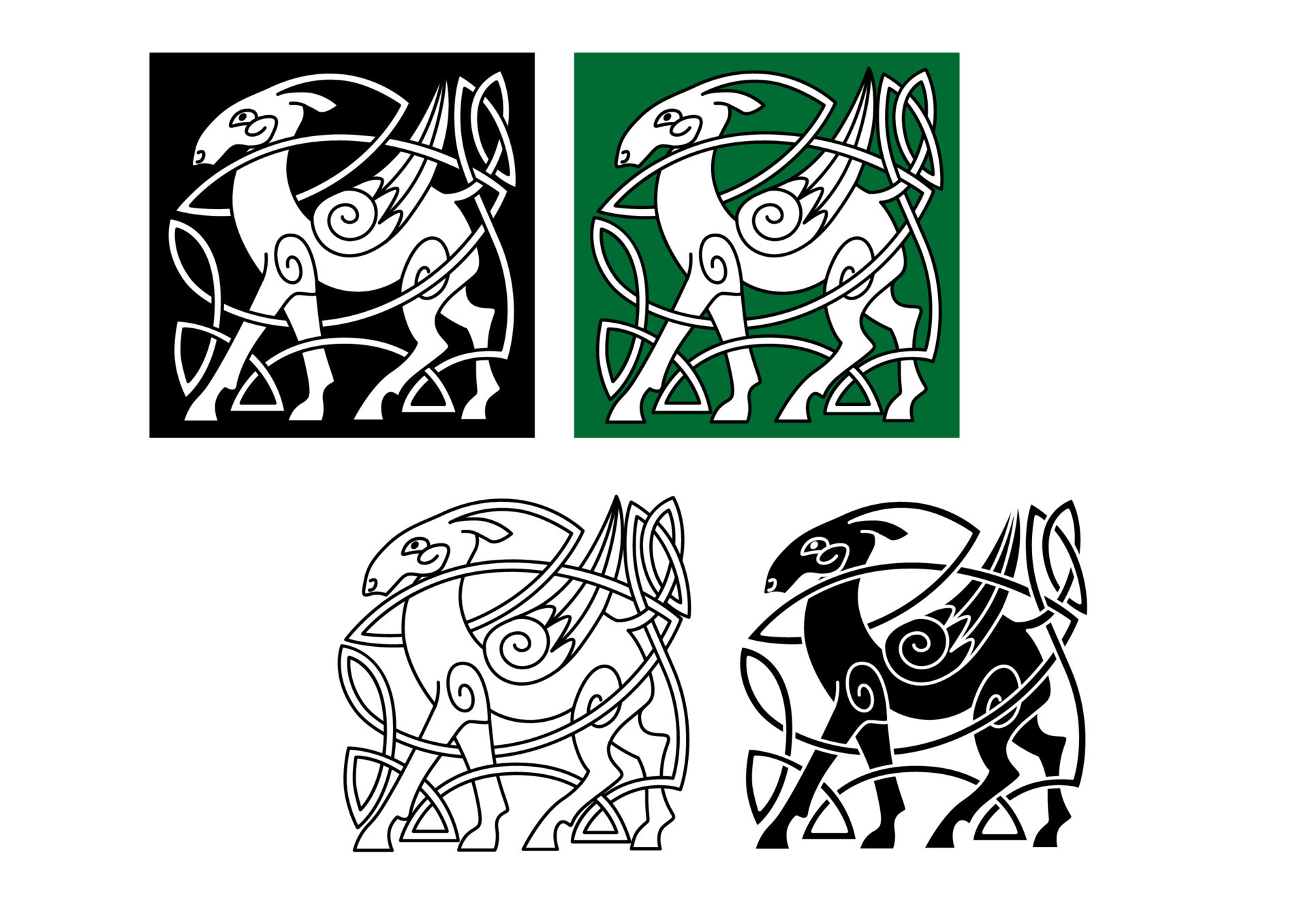 celtic-deer-ornament-11353421-vector-art-at-vecteezy