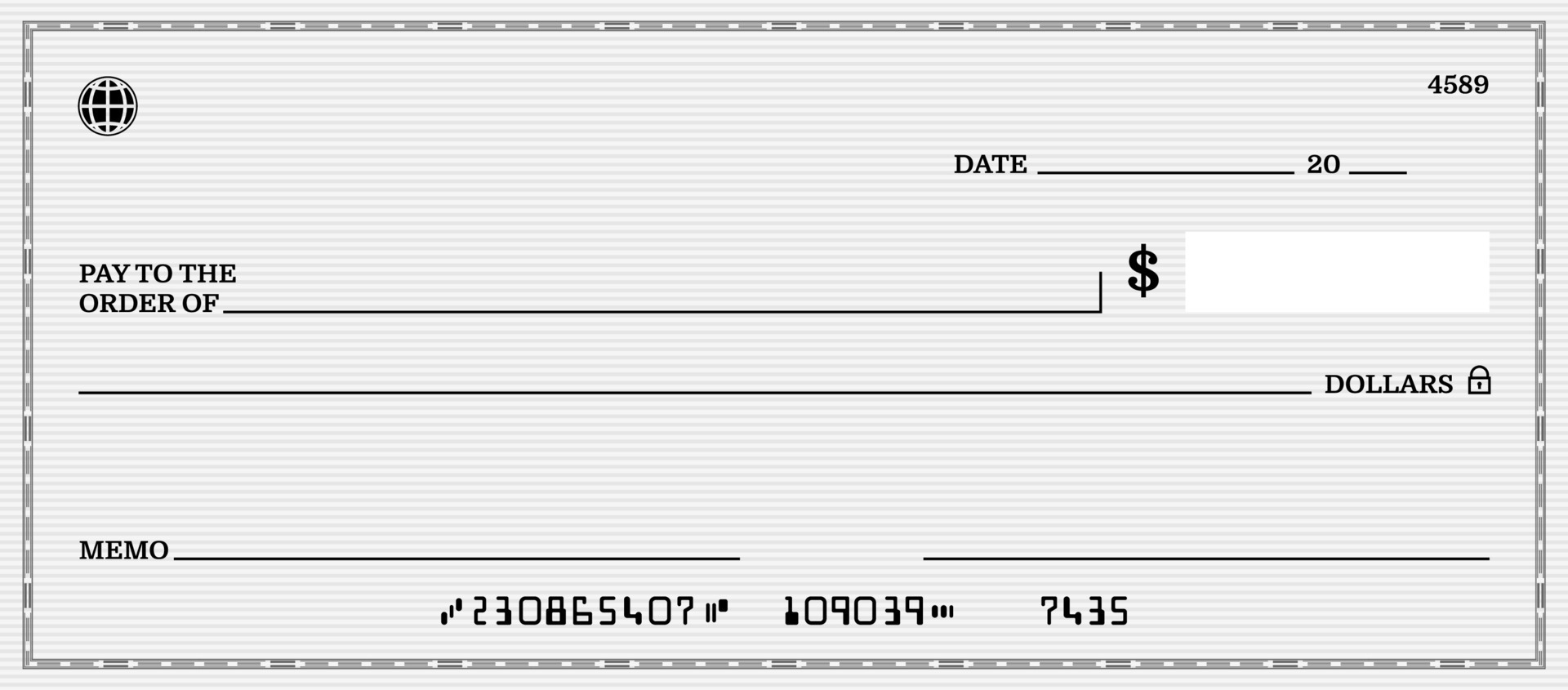 Llenar un cheque en Argentina