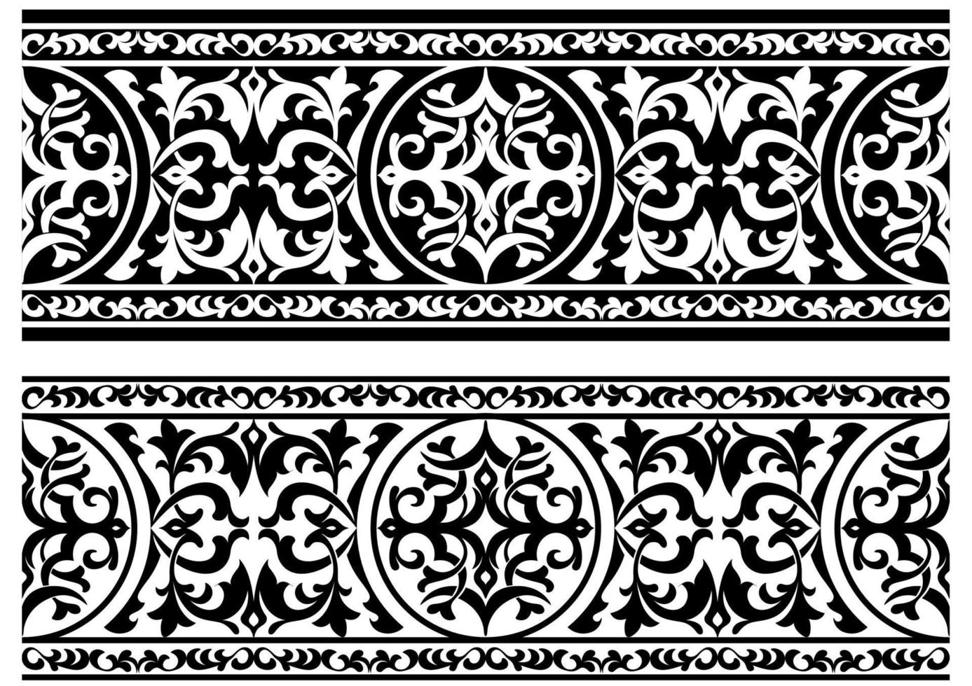 Decorative vintage ornament vector