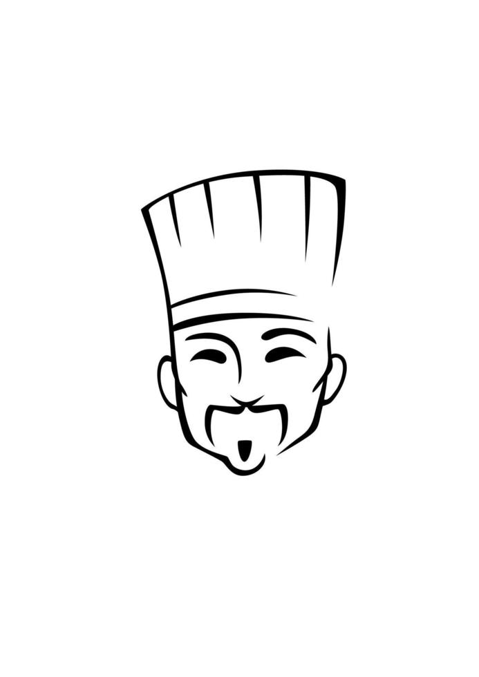 Chinese chef character vector