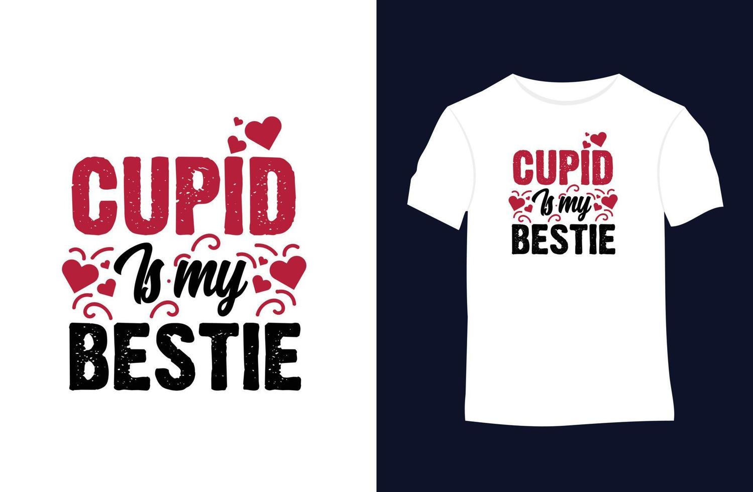 Valentine vector t-shirt design with silhouettes, typography, print, vector illustration