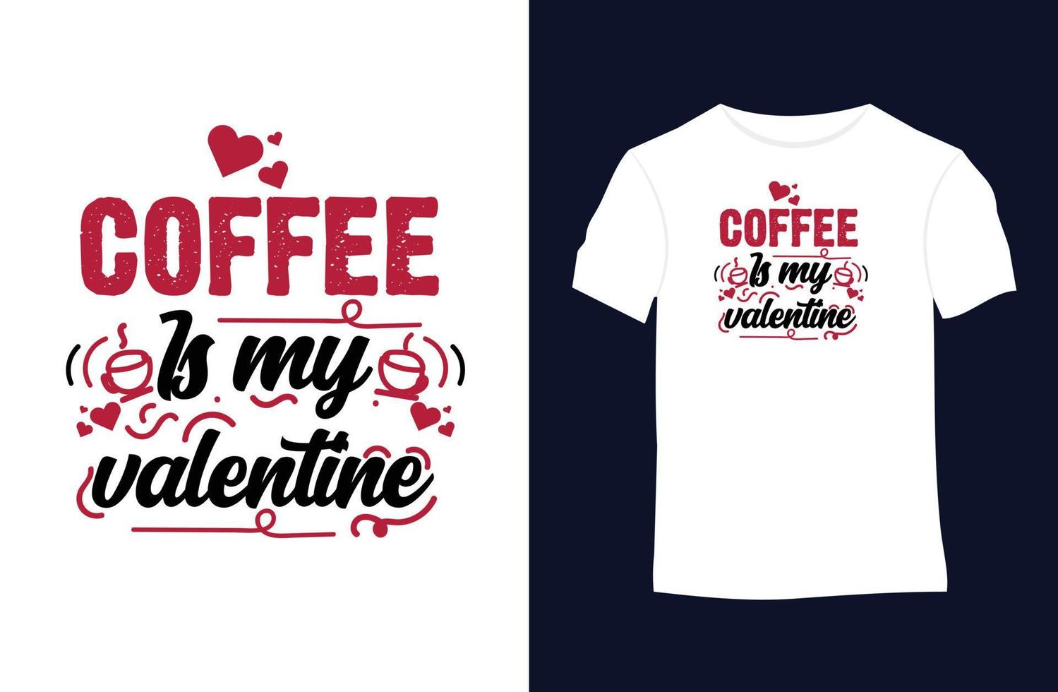 Valentine vector t-shirt design with silhouettes, typography, print, vector illustration