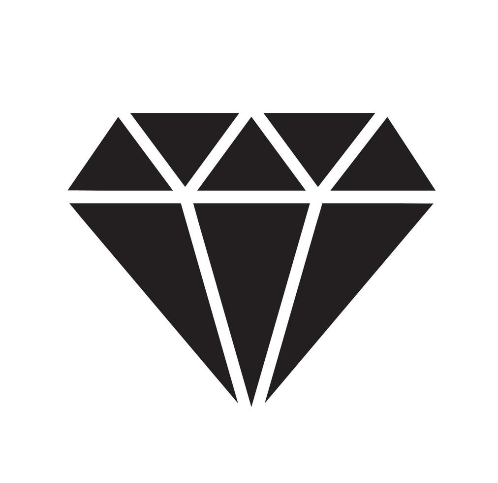 icono de diamante simple. ilustración vectorial vector