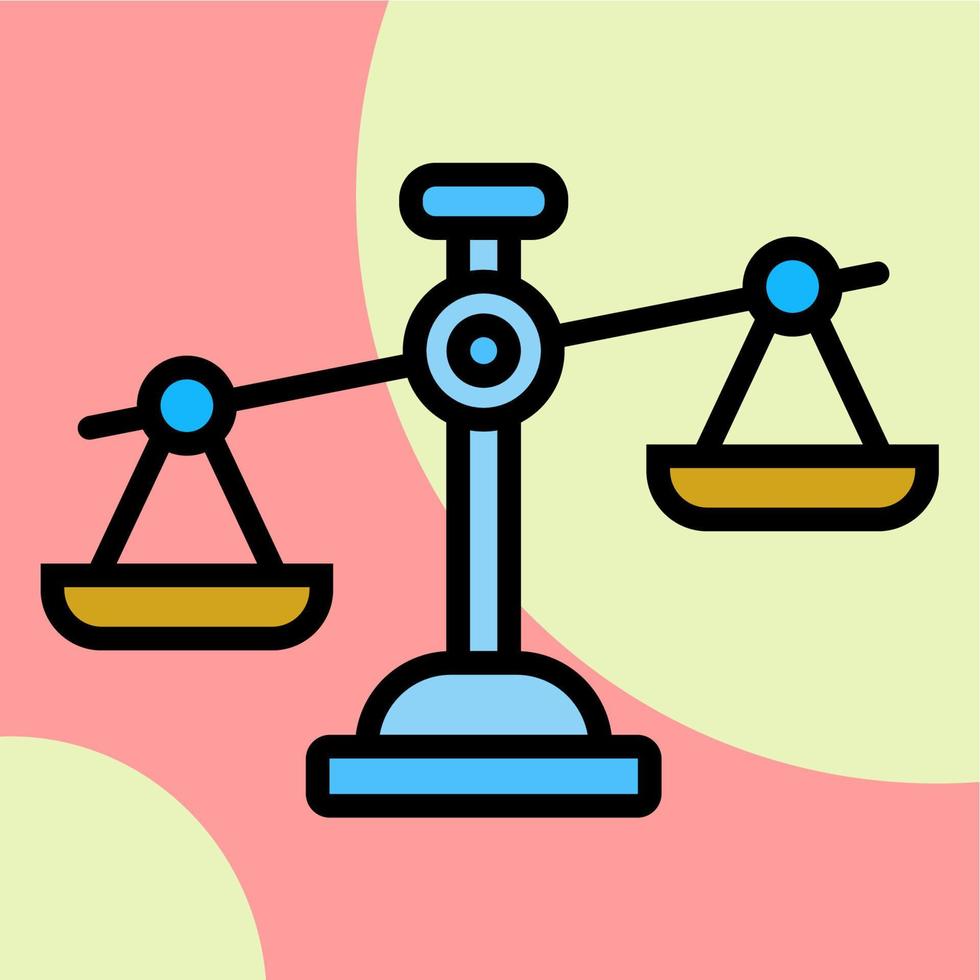 Illustration Vector Graphic of Balance, judge, justice Icon