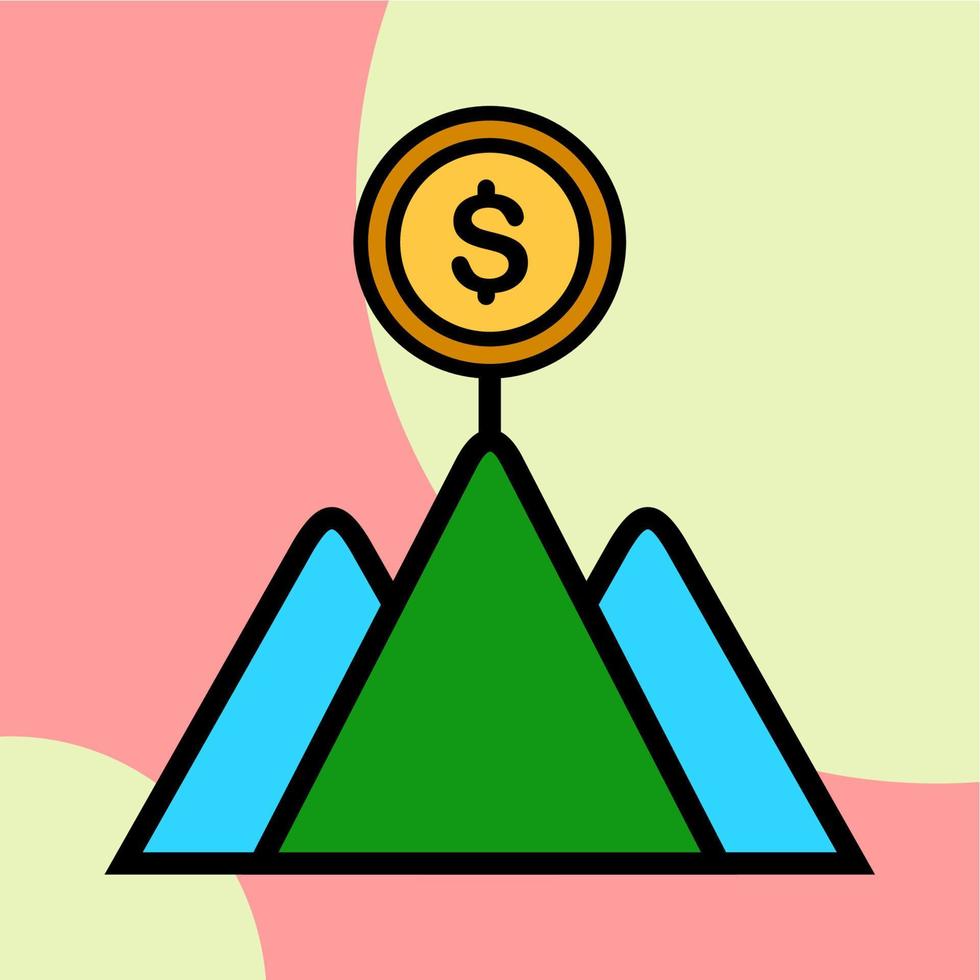 Illustration Vector Graphic of Aim, business, goal Icon