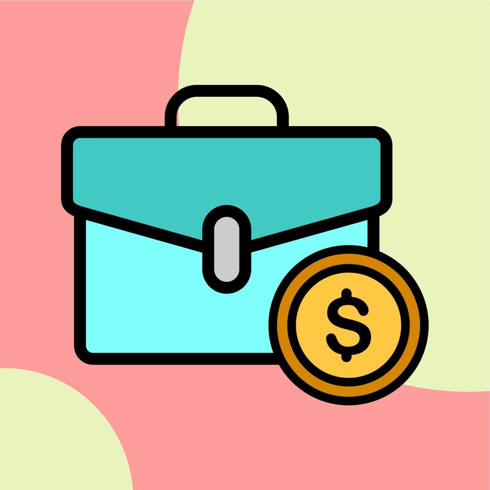 Illustration Vector Graphic of Bag, coin, dollar Icon