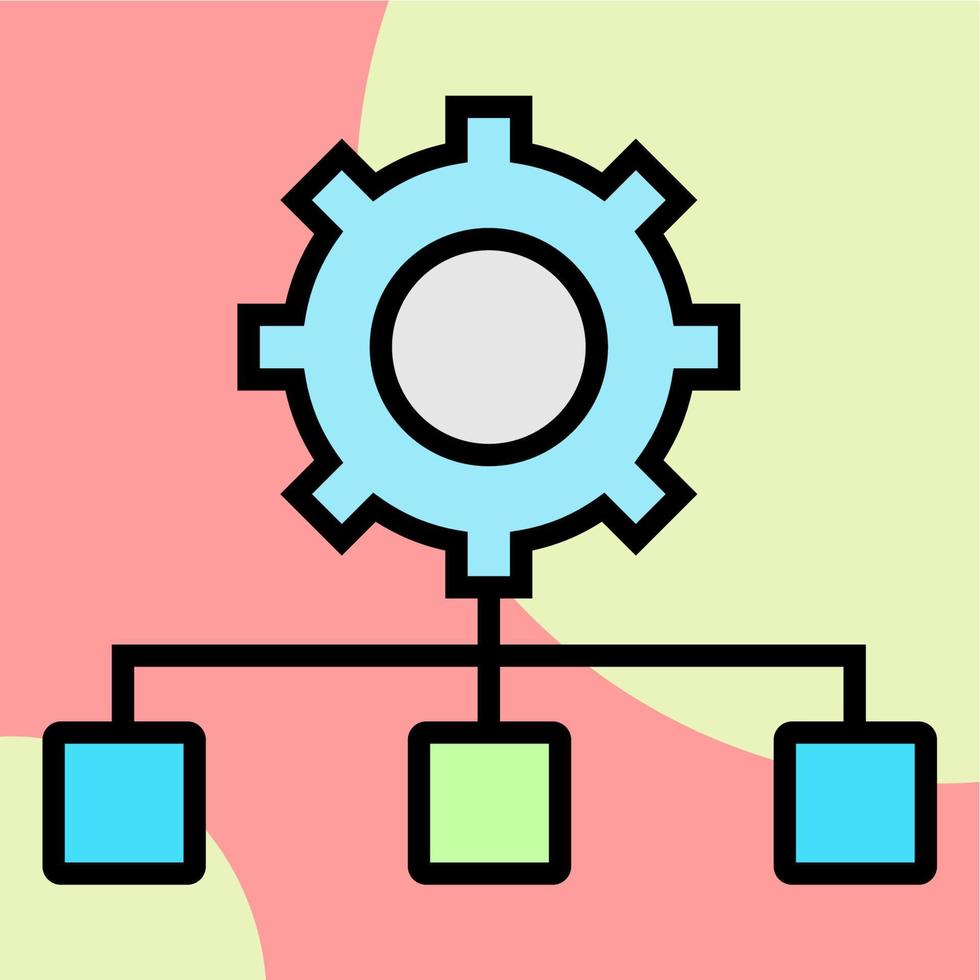 ilustración vectorial gráfico de cog, engranaje, icono de configuración vector