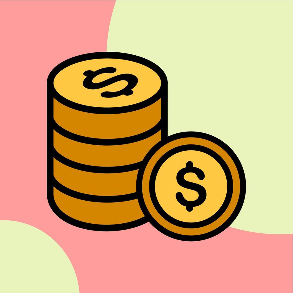 Illustration Vector Graphic of Coin, currency, dollar Icon