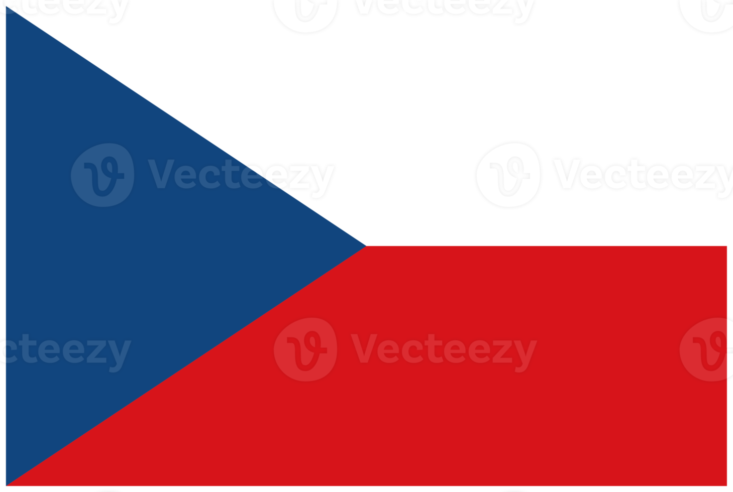 Tsjechisch vlag van Tsjechisch republiek PNG