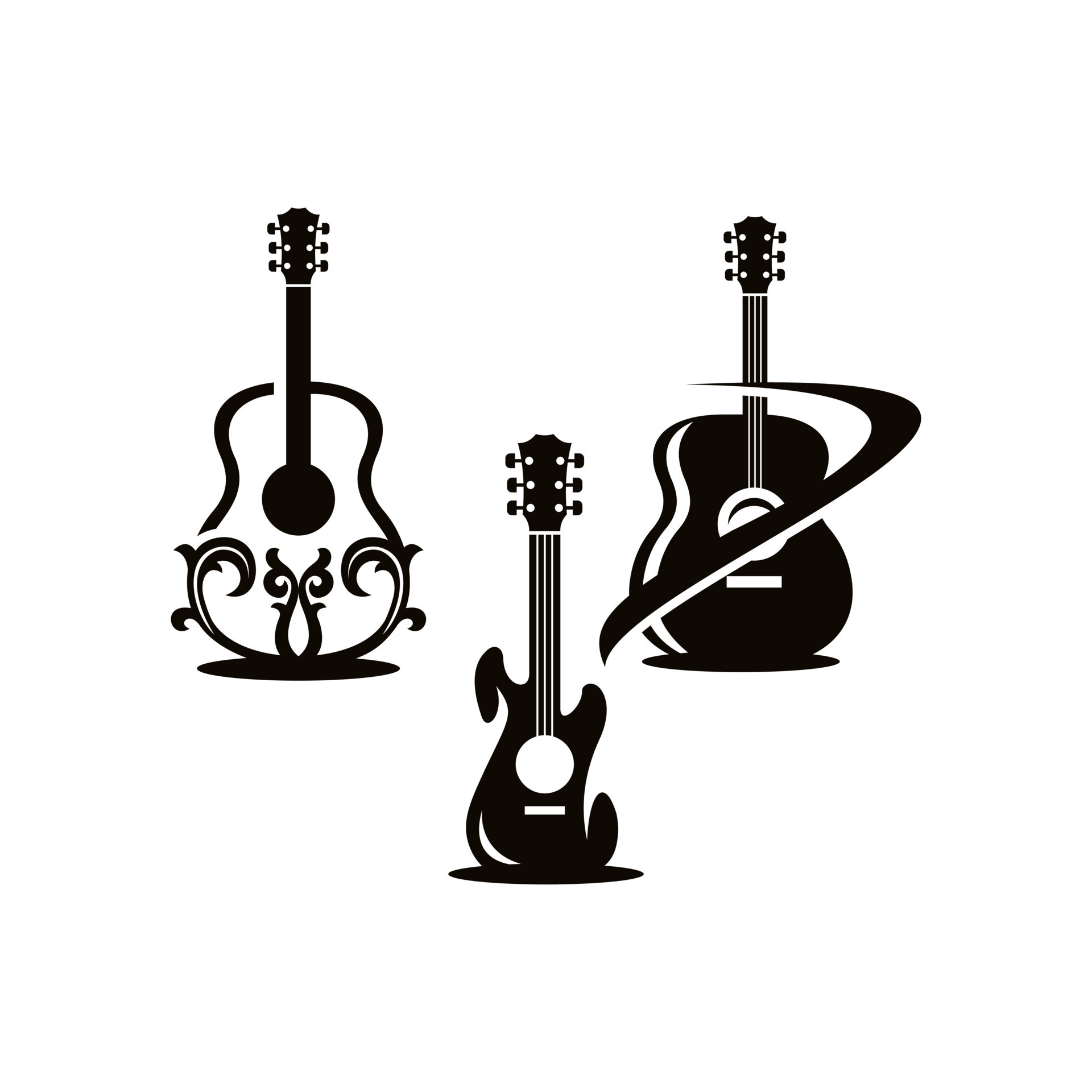 guitar music tattoo designs