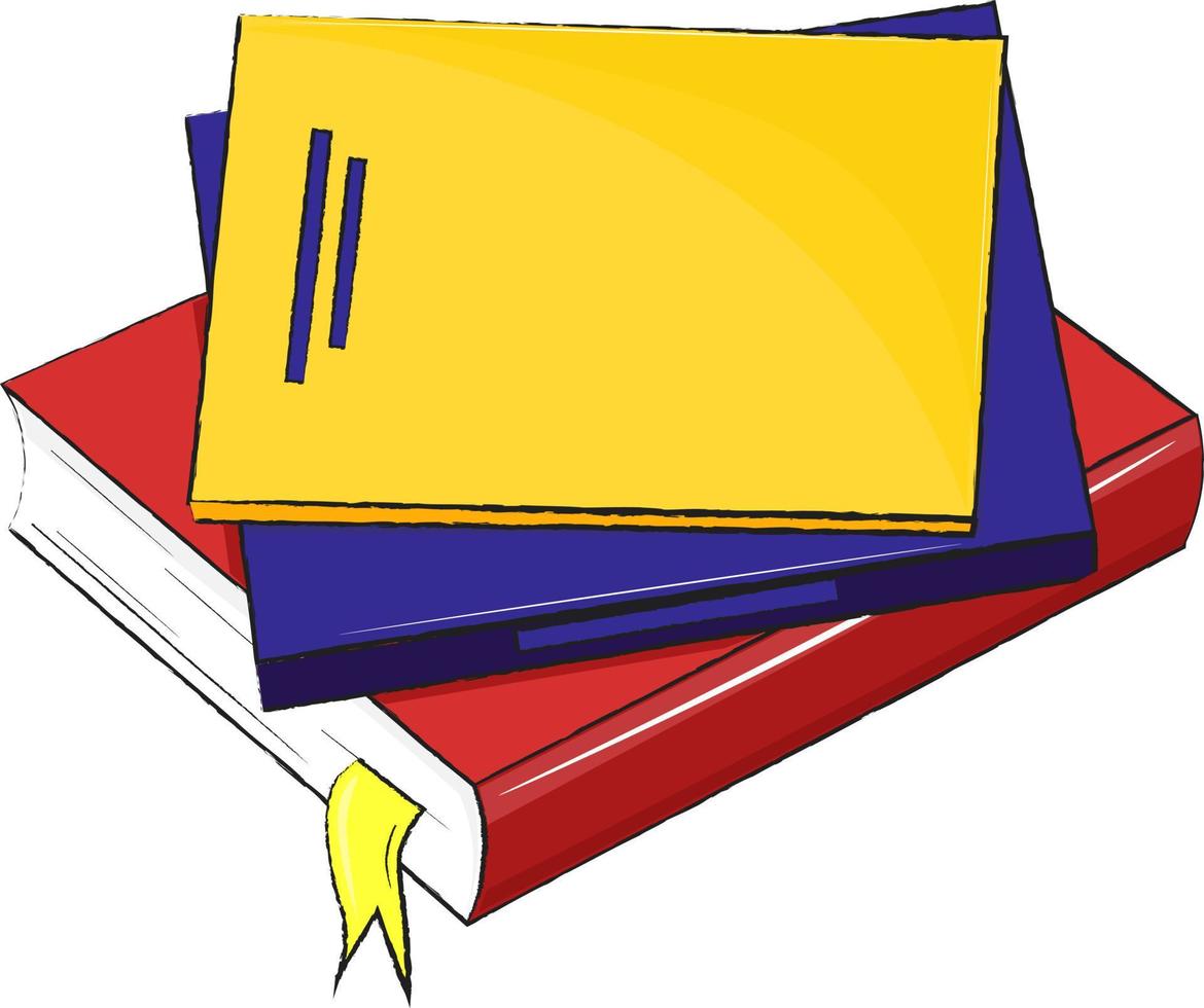 illustration of a book with background vector