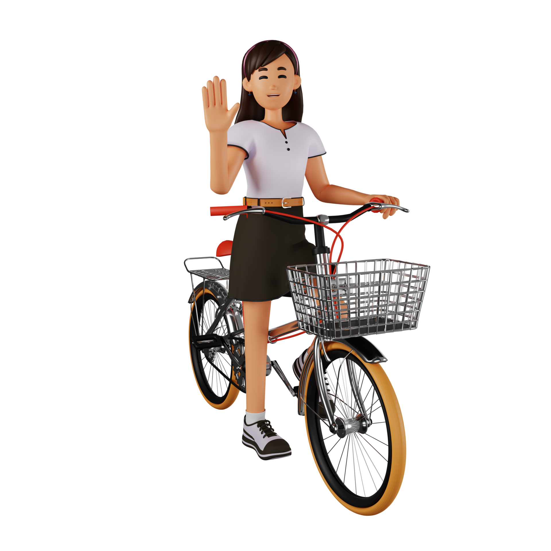 Free Young woman riding bicycle 3d cartoon character illustration 11354487 PNG with Transparent Background Free Young woman riding bicycle 3d cartoon character illustration 11354487 PNG with Transparent Background