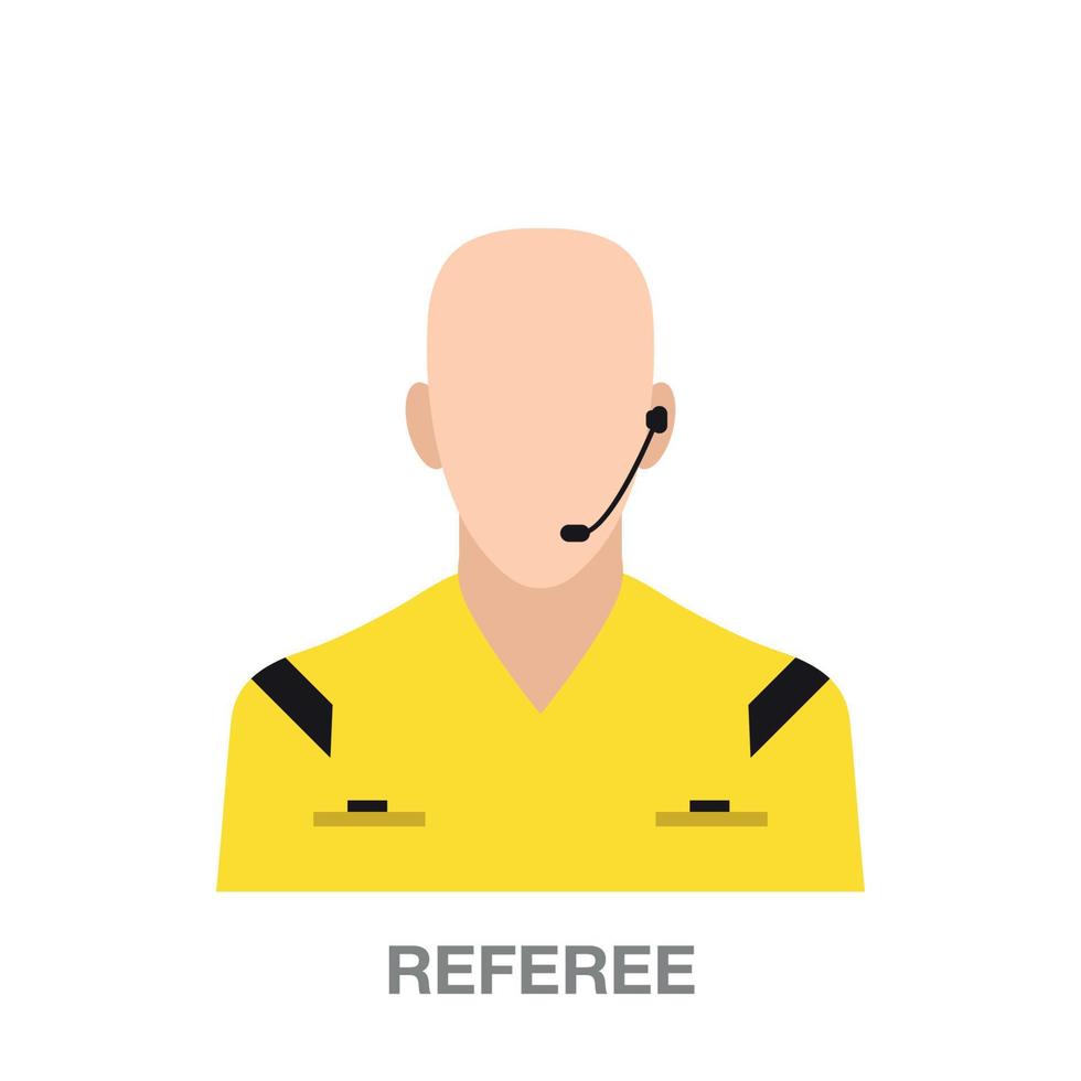 referee on transparent background vector