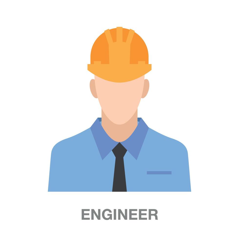 engineer on transparent background vector