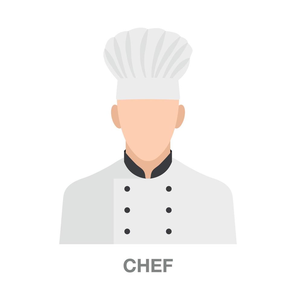 chef on transparent background vector