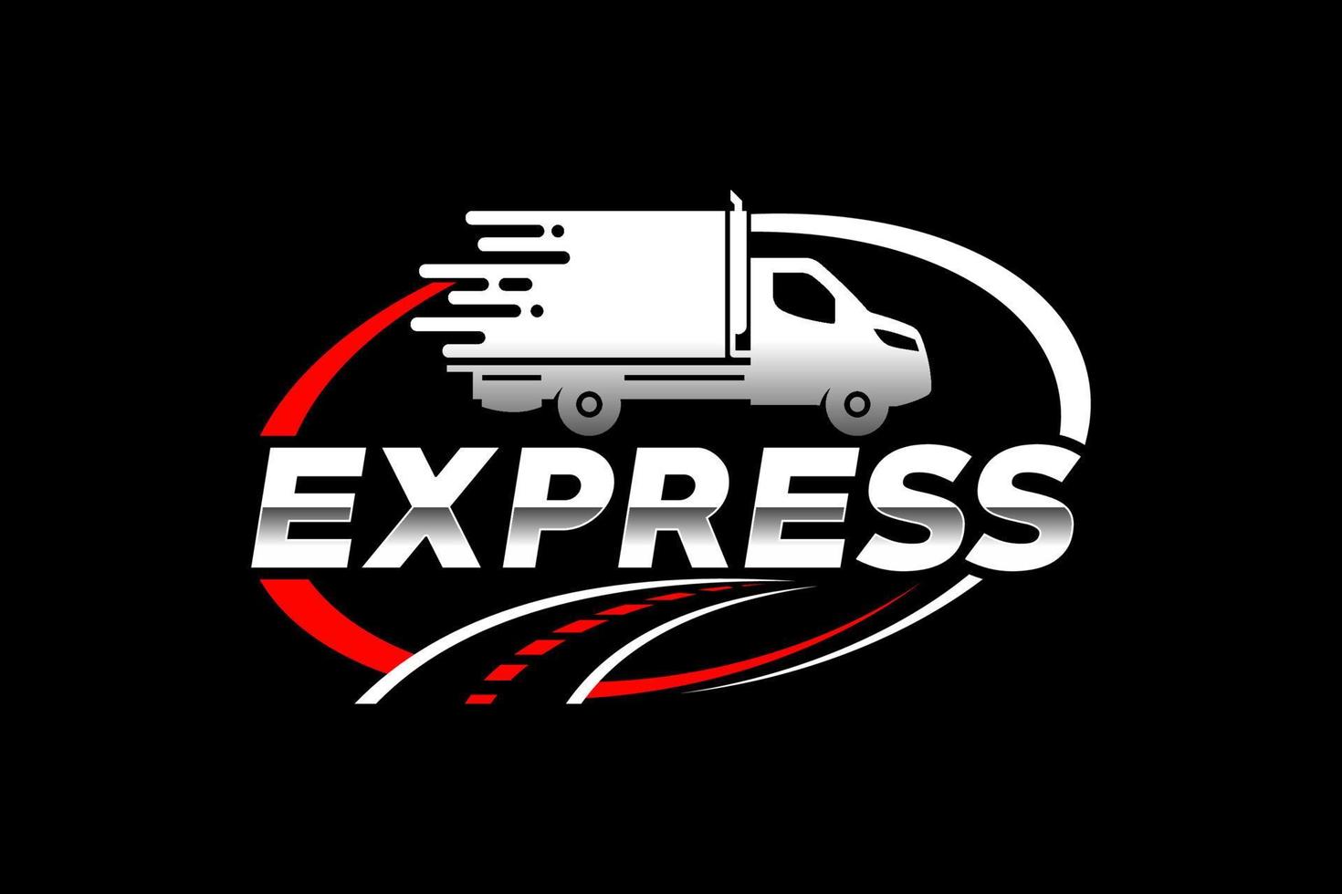 Truck silhouette abstract logo template vector. suitable for cargo logo, delivery cargo trucks, Logistic logo vector