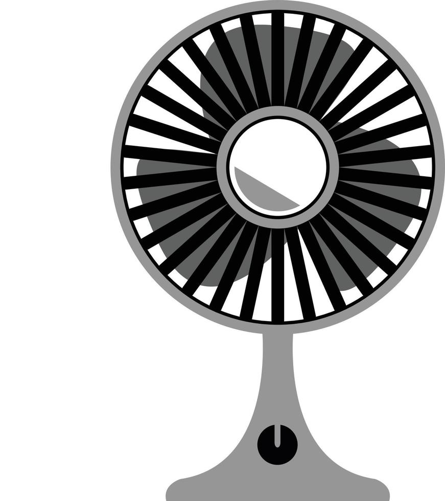 Electric fan flat vector icon for design element