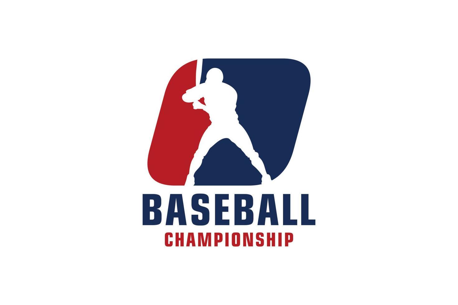 letra o con diseño de logotipo de béisbol. elementos de plantilla de diseño vectorial para equipo deportivo o identidad corporativa. vector
