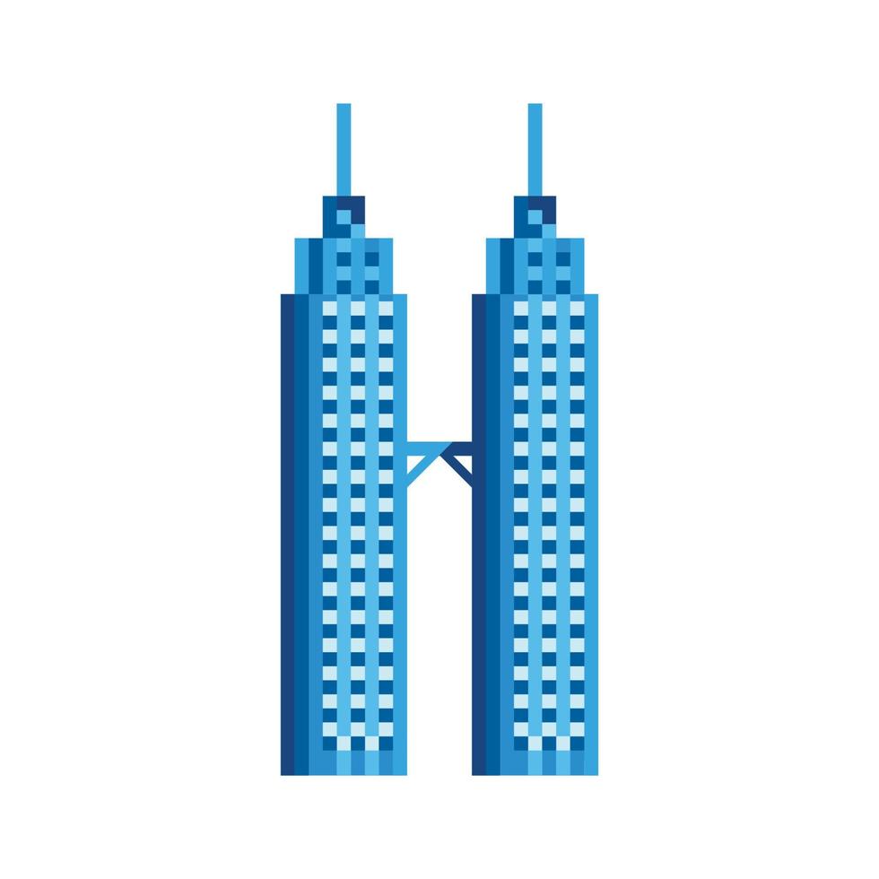 Malaysia building Vector icon design