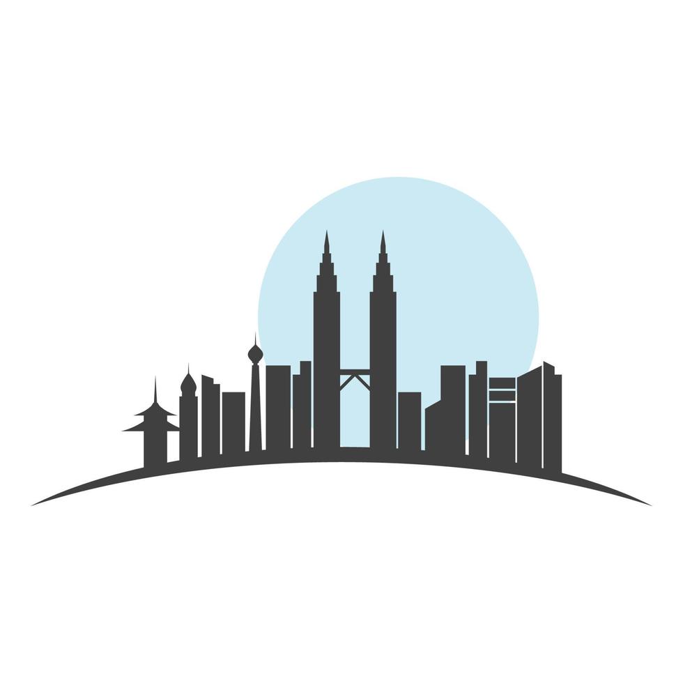 Malaysia building Vector icon design