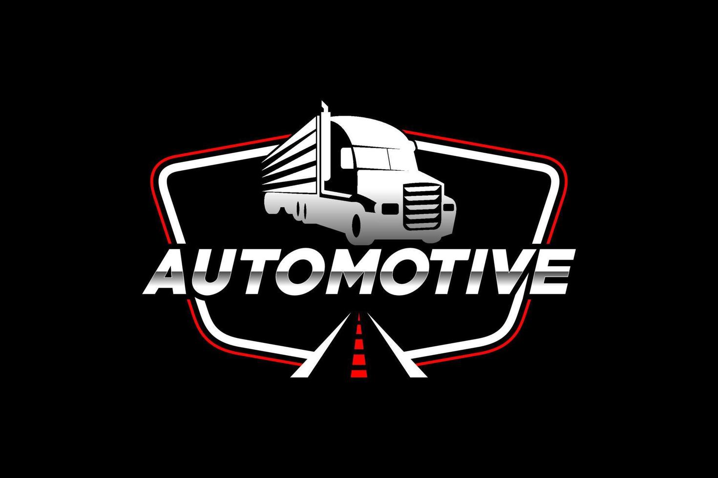 Truck silhouette abstract logo template vector. suitable for cargo logo, delivery cargo trucks, Logistic logo vector