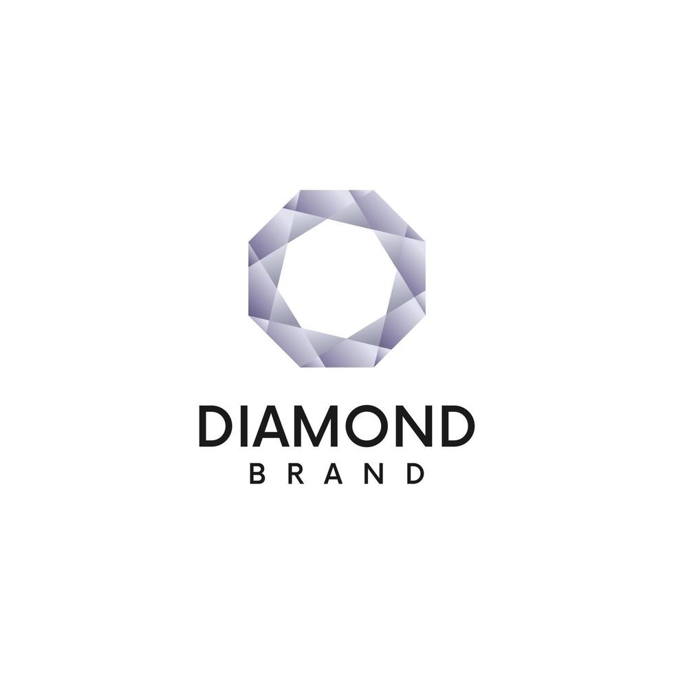 diseño de concepto de logotipo de diamante. diseño de logotipo vectorial vector