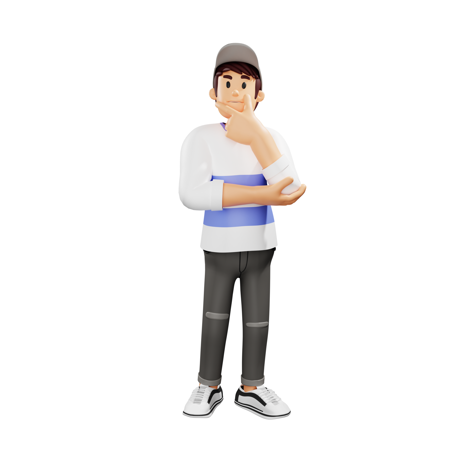 Young People Thinking 3d Character Illustration 11356110 PNG young-people-thinking-3d-character-illustration-11356110-png