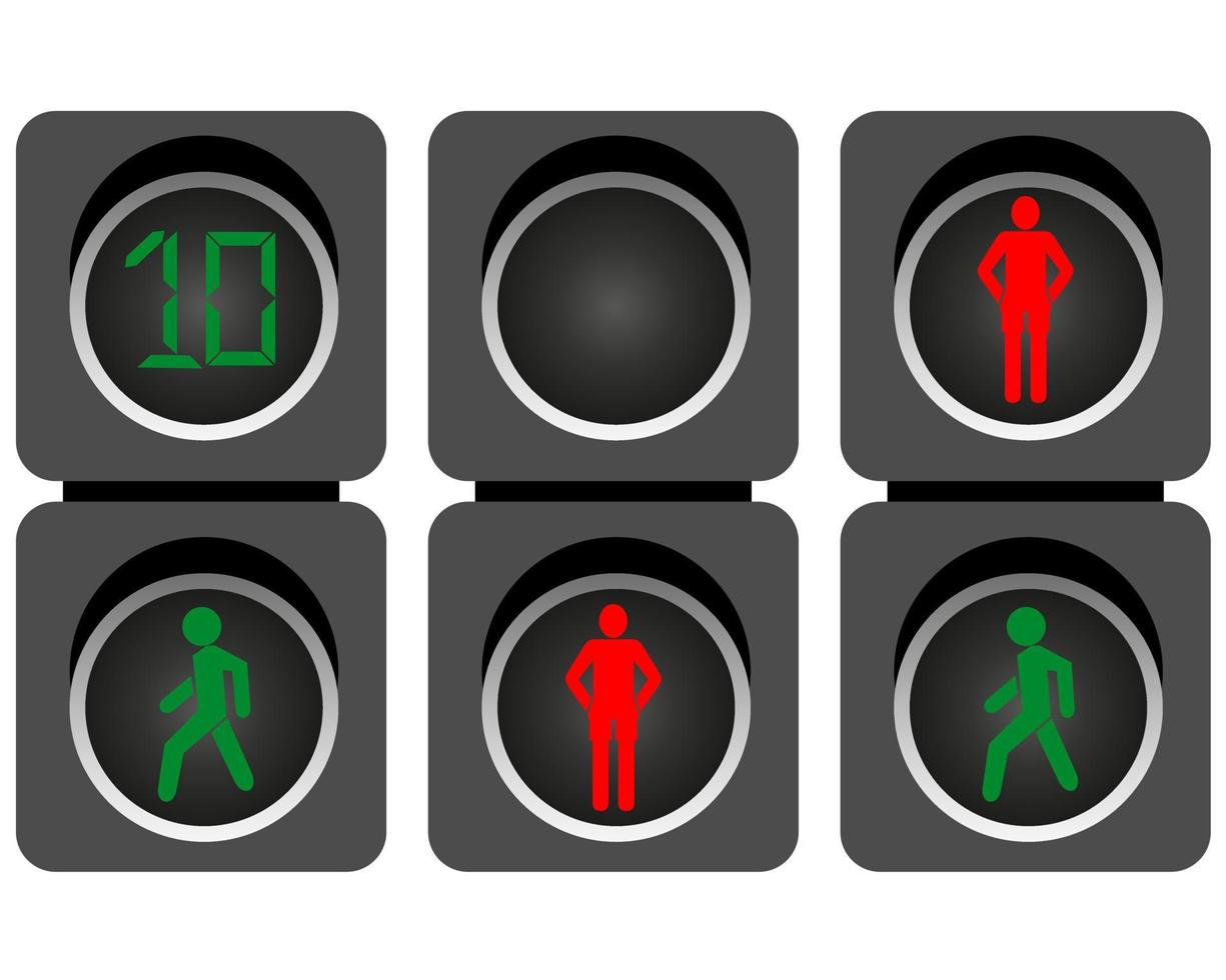 pedestrian traffic on the roads on a white background vector