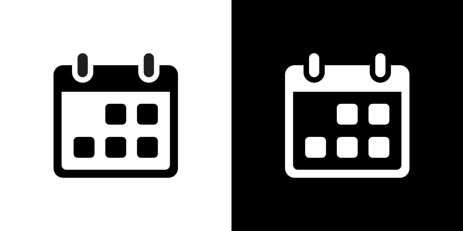 Calendar icon vector in clipart style. Schedule, date sign symbol