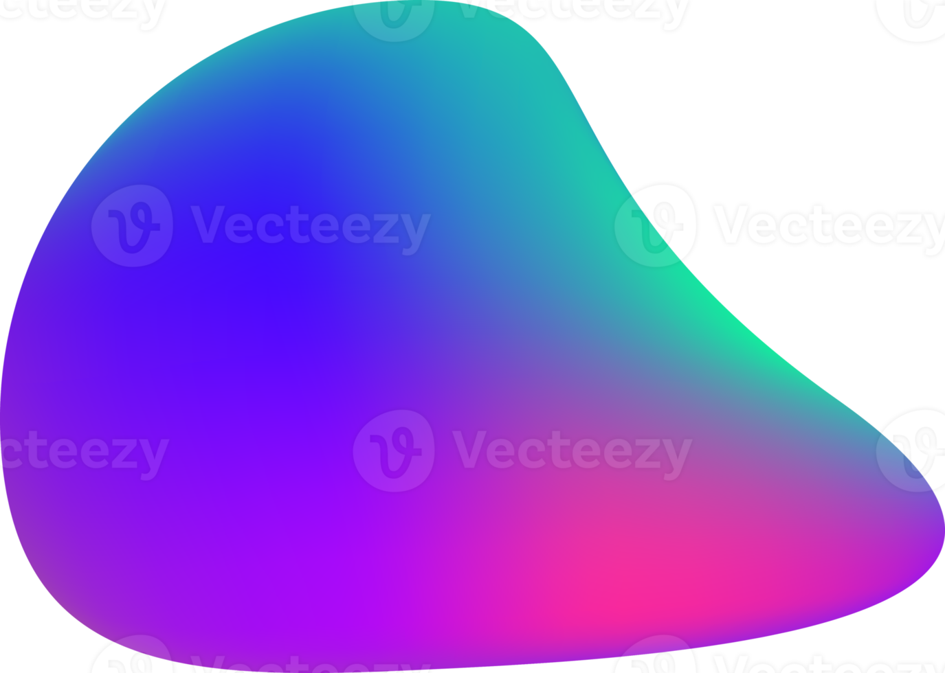 3D element of holographic chameleon design png