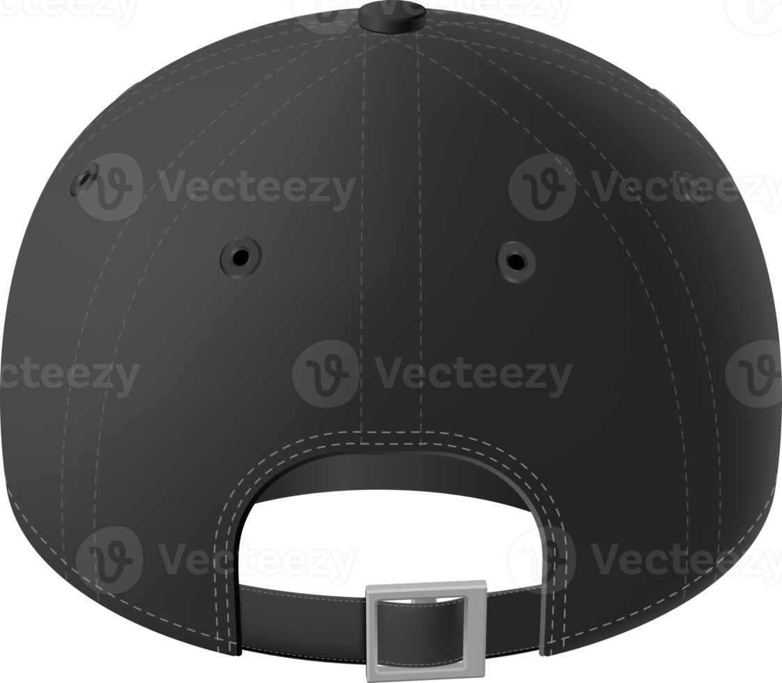 Black baseball cap png