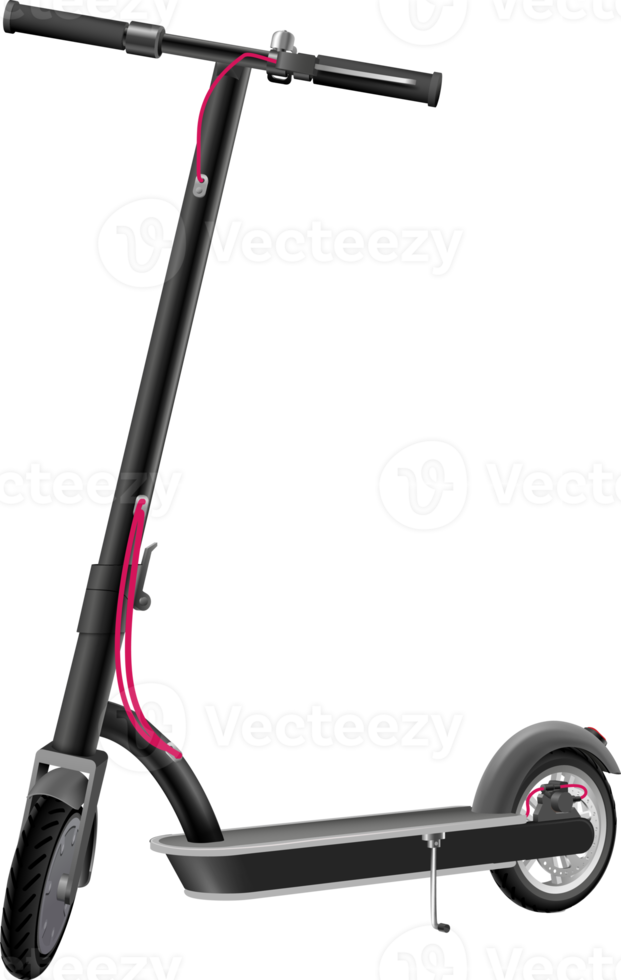 vista lateral de scooter elétrica png