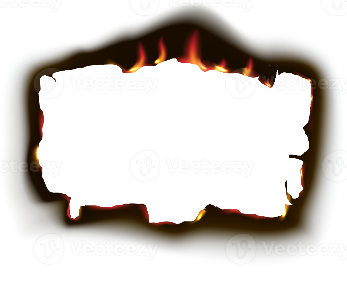 verbrand gat Aan transparant achtergrond png