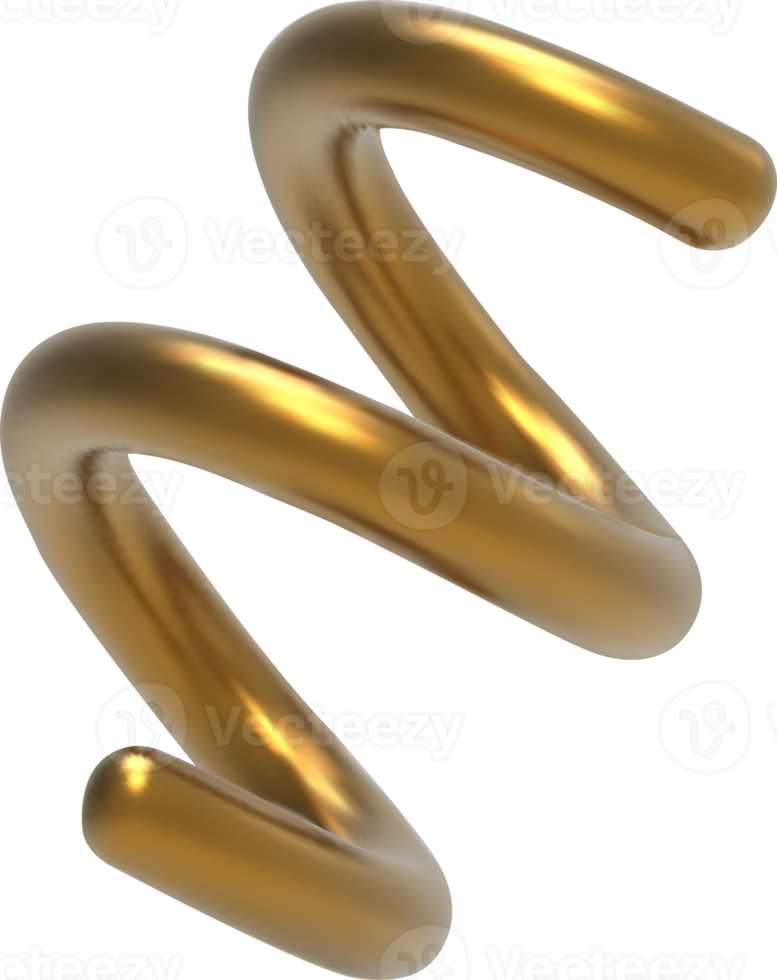 3D golden helix png