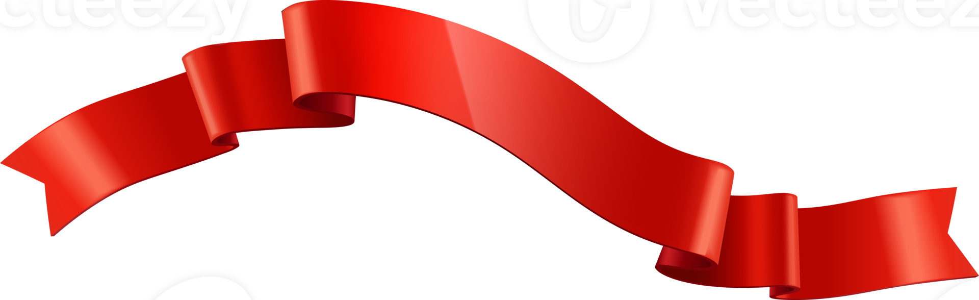 red ribbon with bank space png