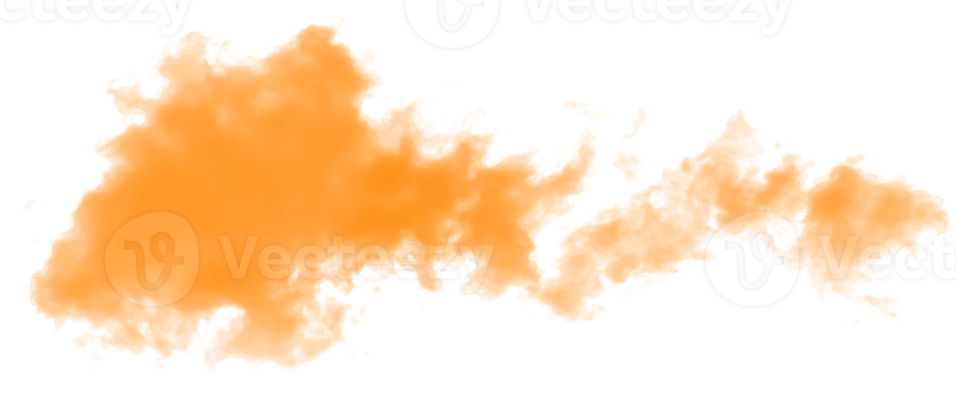 Orange transparent cloud png