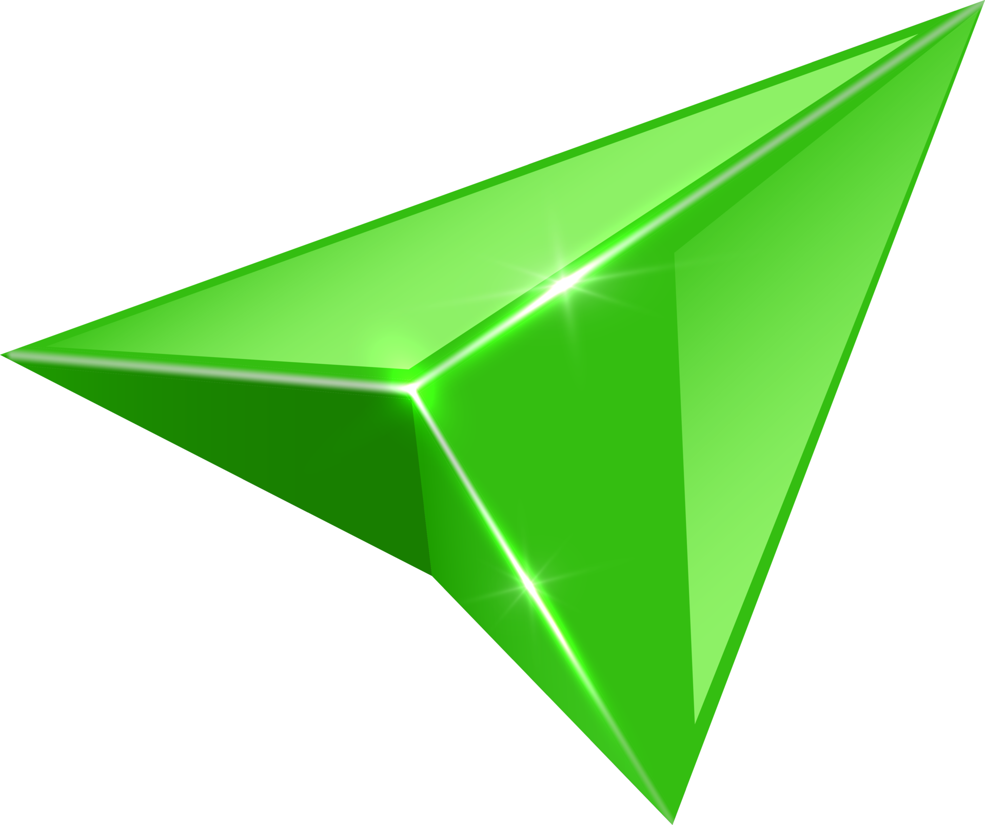3D Render Green Arrow Pointer 11356521 PNG 3d-render-green-arrow-pointer-11356521-png