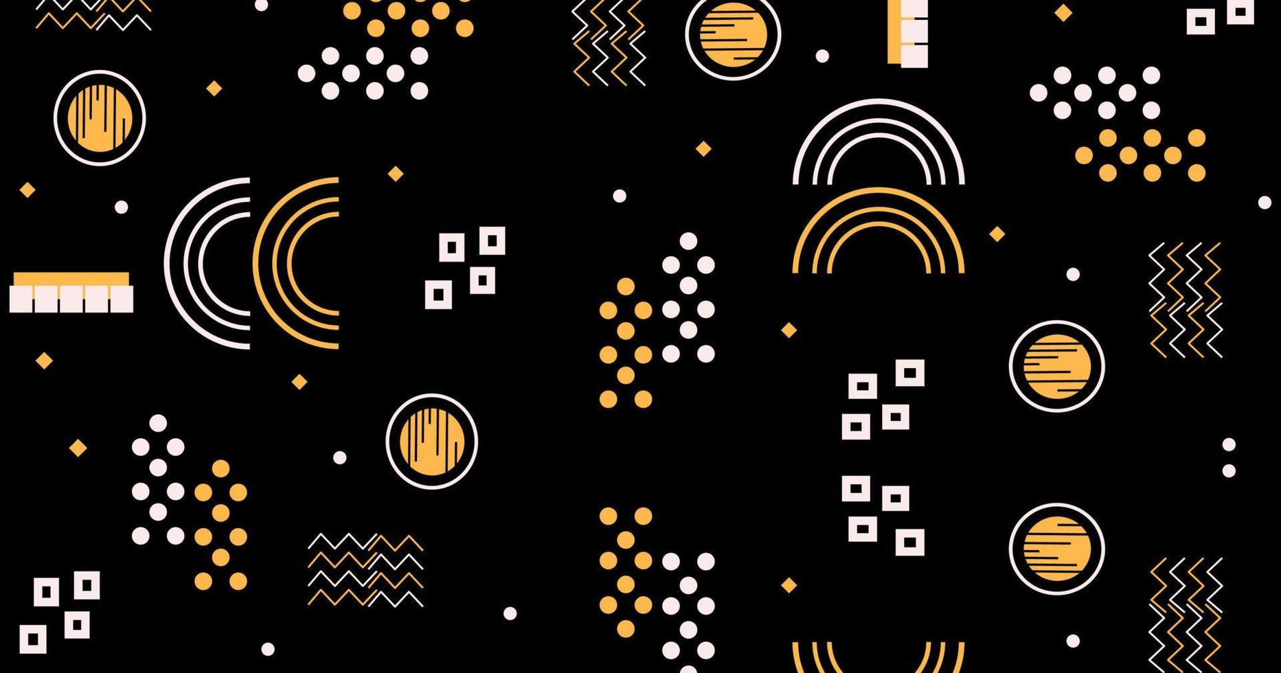 Geometrical background with flat shapes vector