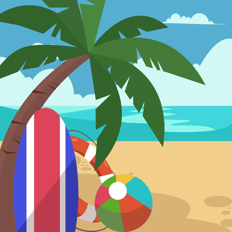 Summer day background vector