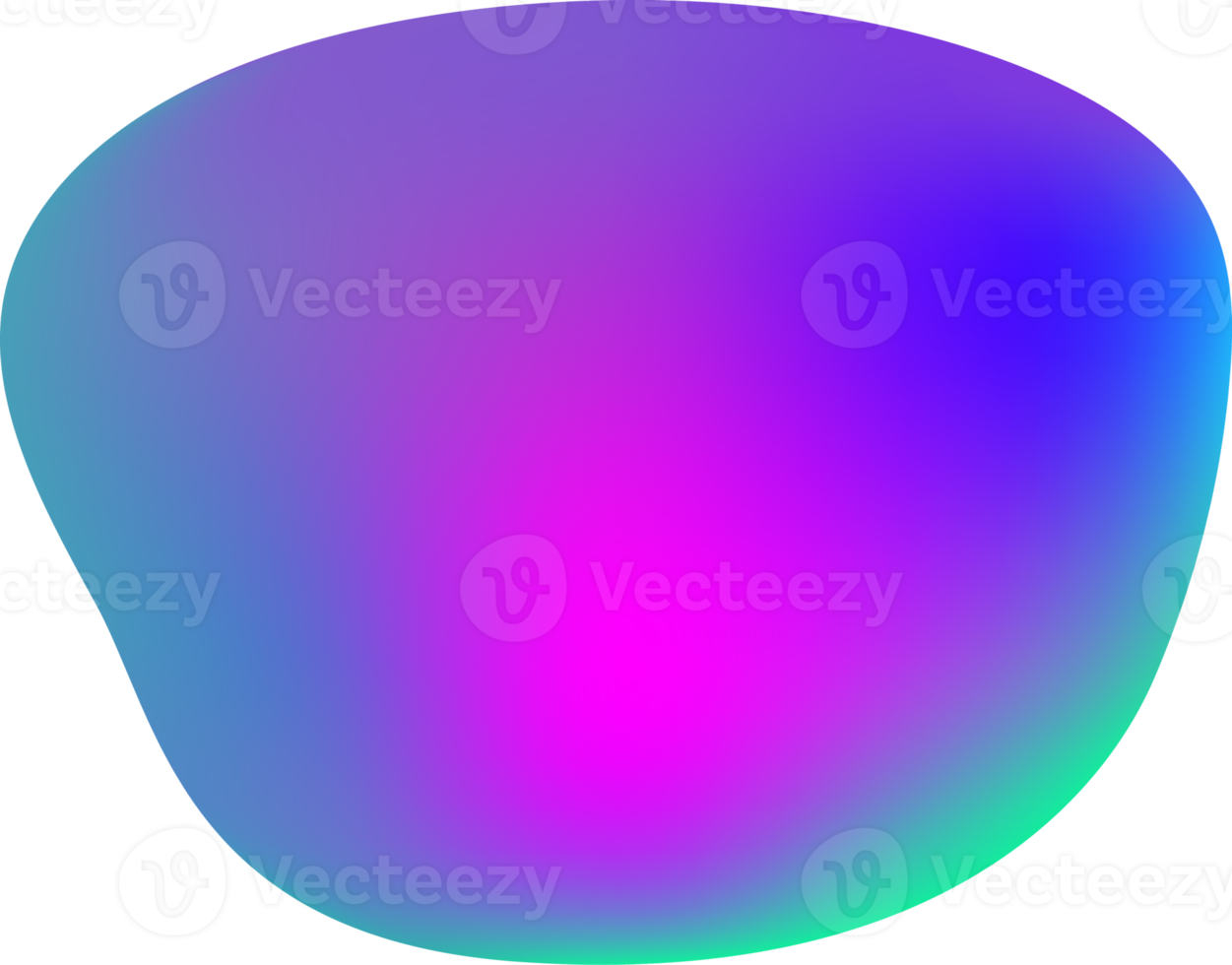 3D element of holographic chameleon design png