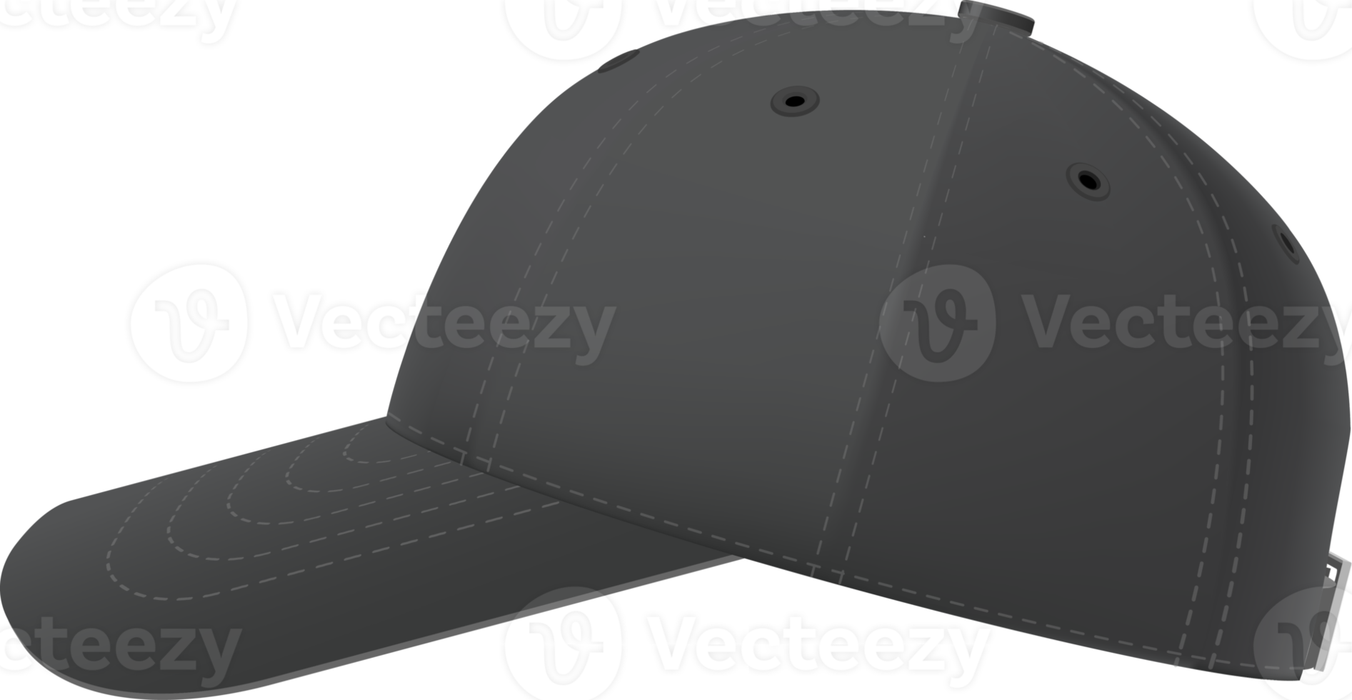 Black baseball cap png