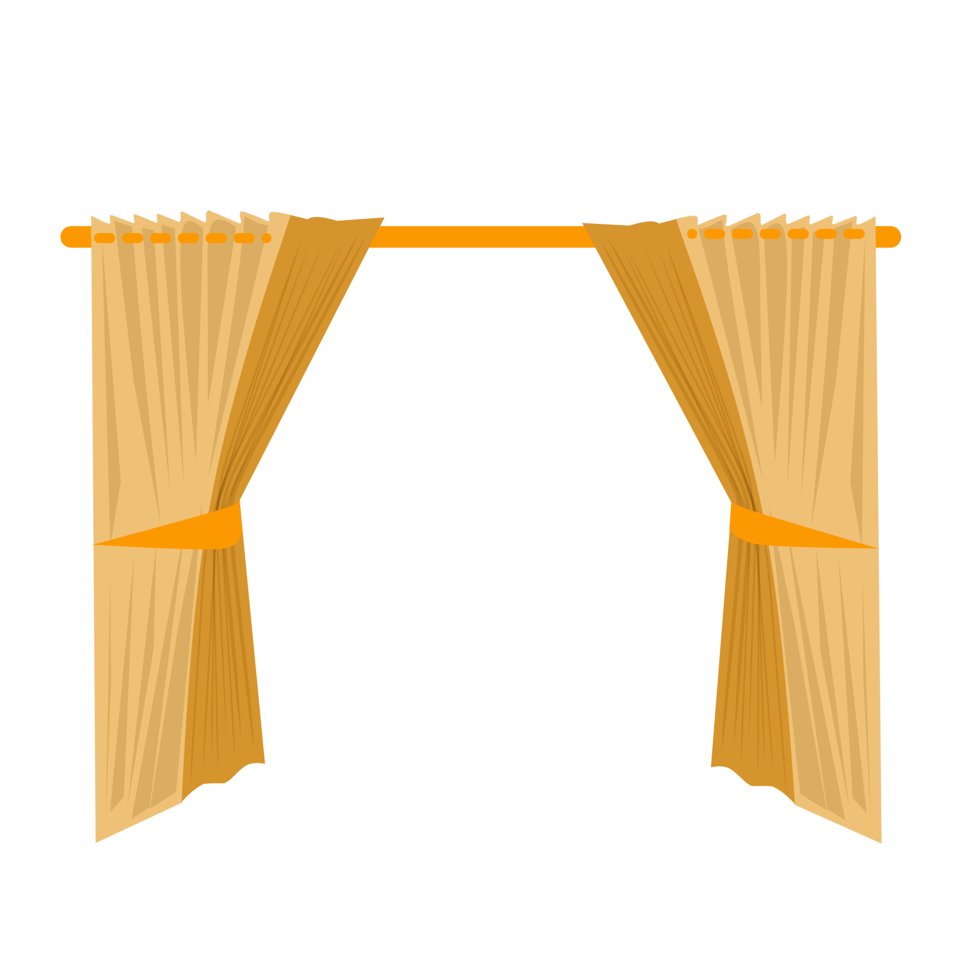 Gold window curtain illustration 11357005 PNG