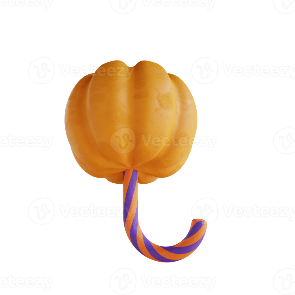 3d illustration pumpkin candy png