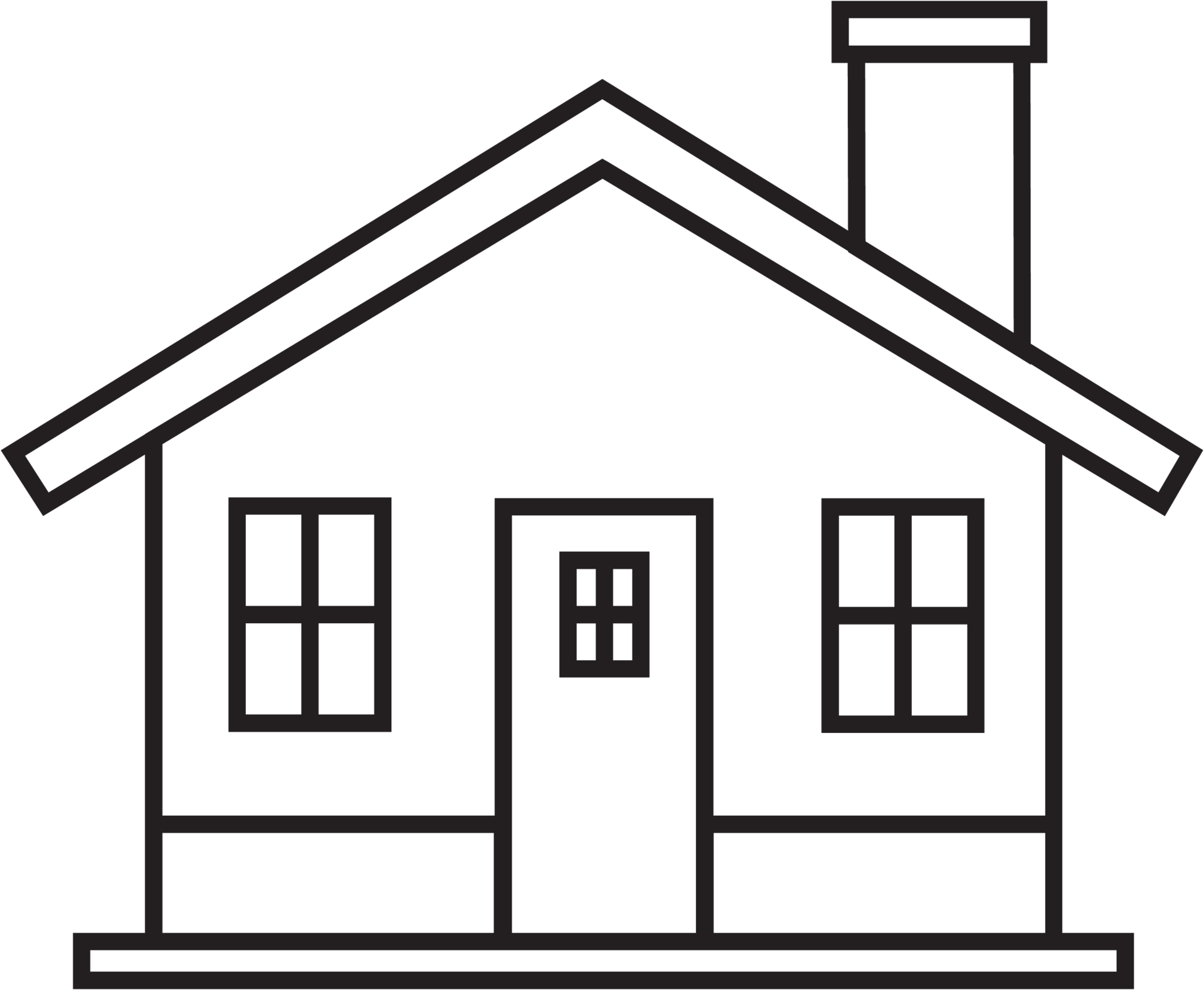 Outline Drawing House Front Elevation View 11357894 PNG outline-drawing-house-front-elevation-view-11357894-png