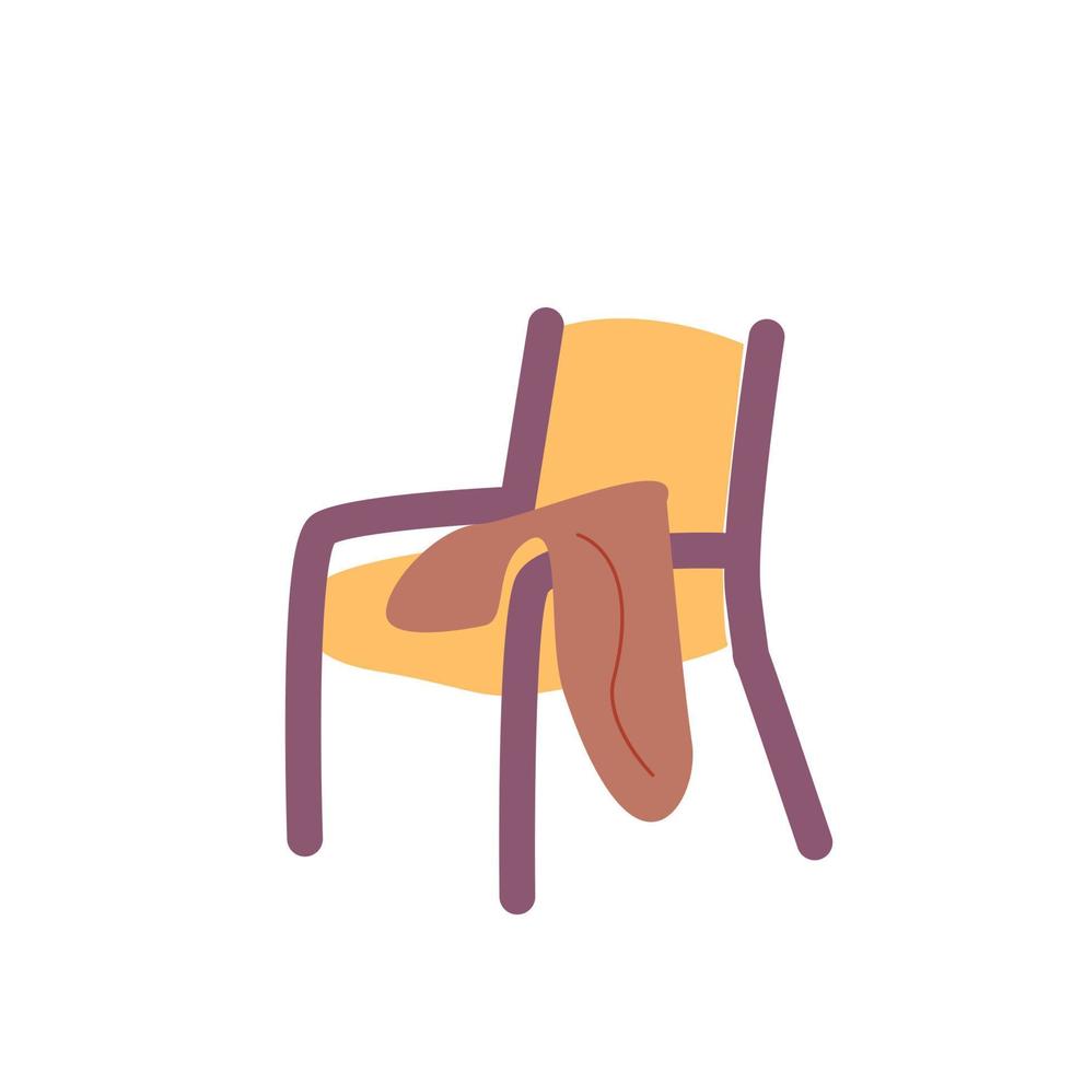 Comfortable chair for home office or school. vector