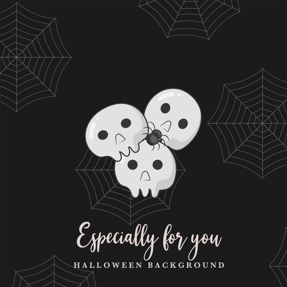 cute Halloween in fall template background vector