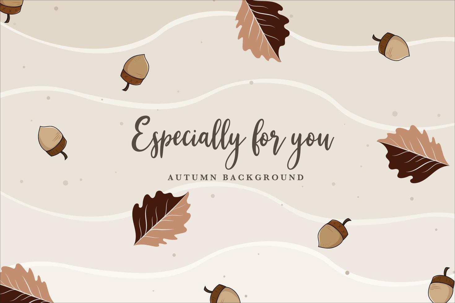 cute Halloween in fall template background vector