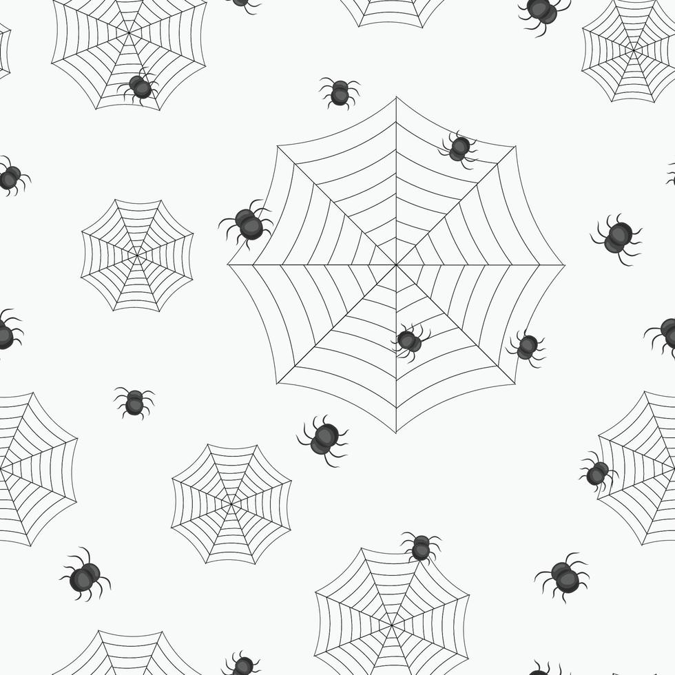 halloween in fall seamless pattern design vector